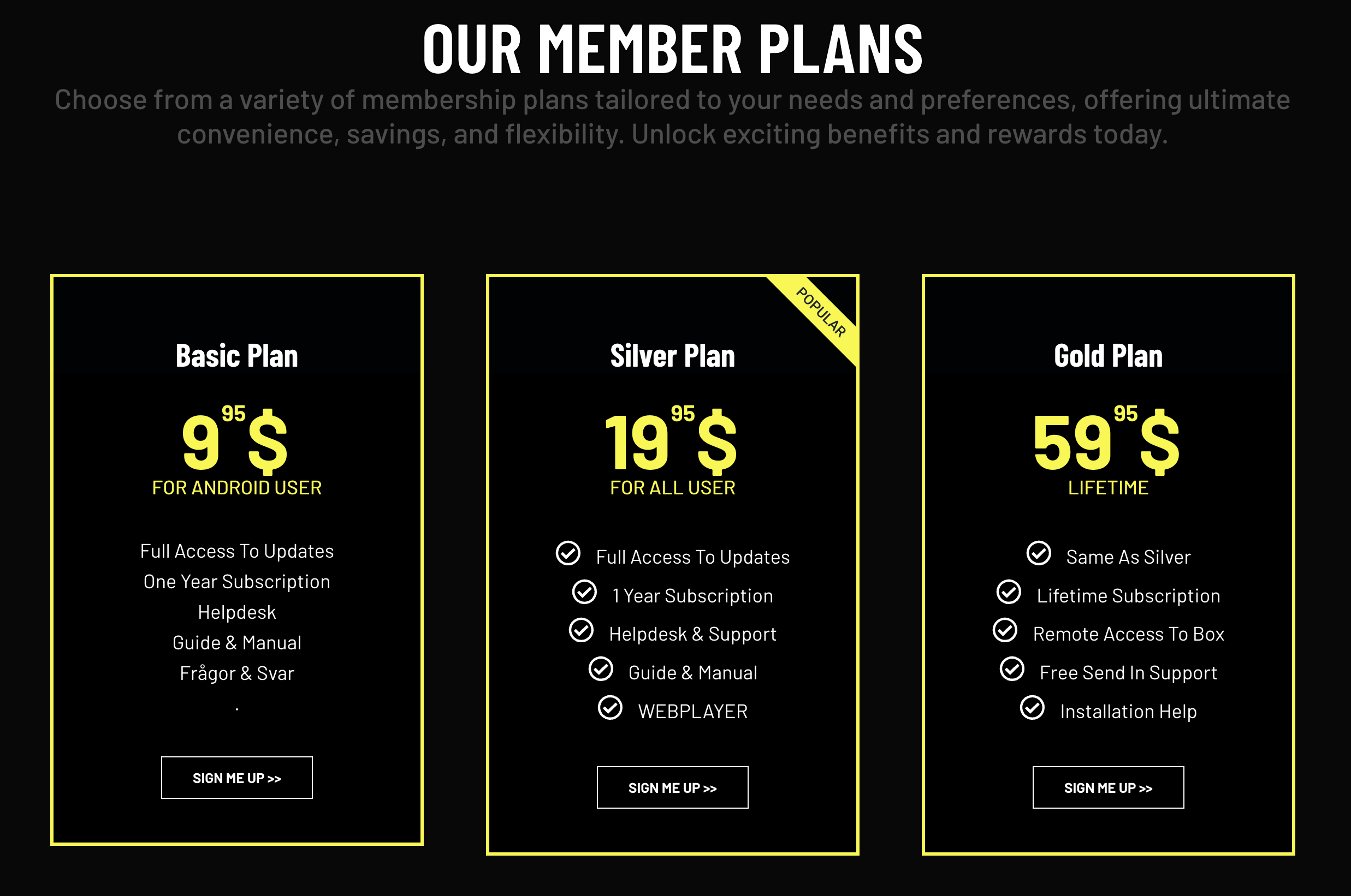 Plan For App